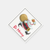 Serviette En Papier Noël Whimsical Père Noël (Coin)