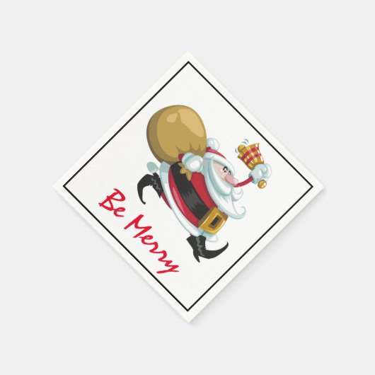 Serviette En Papier Noël Whimsical Père Noël (Coin)