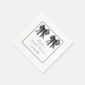Serviette En Papier Noeud Papillon Coquette Mariage (Coin)