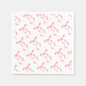 Serviette En Papier Nœud Rose (Devant)