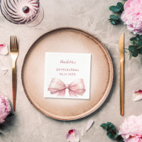 Nœud rose élégant pour Quinceanera
