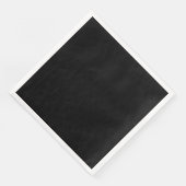 Serviette En Papier Noir (Coin)