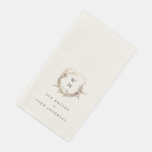 Serviette En Papier noir blanc or classique monomotif motif (Coin)