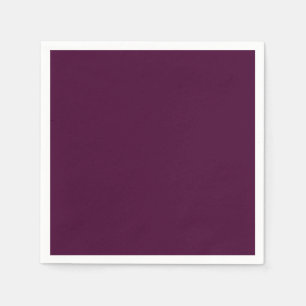 Serviette En Papier Noir Cerisier couleur solide