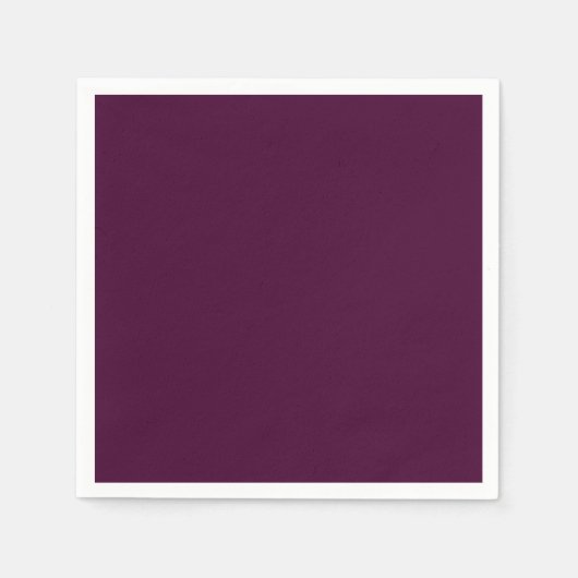 Serviette En Papier Noir Cerisier couleur solide (Devant)