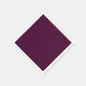 Serviette En Papier Noir Cerisier couleur solide (Coin)