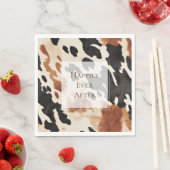 Serviette En Papier Noir Crème Brown (En situation)