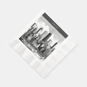 Serviette En Papier Noir de Chicago (Coin)