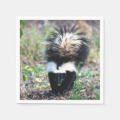 Serviette En Papier Noir et blanc (Devant)