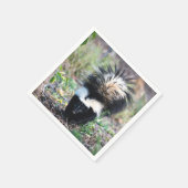 Serviette En Papier Noir et blanc (Coin)