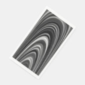 Serviette En Papier Noir et blanc moderne (Coin)