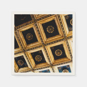 Serviette En Papier Noir et or (Devant)