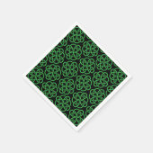 Serviette En Papier Noir et vert du bouclier celtique (Coin)