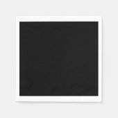 Serviette En Papier Noir, tout simplement élégant (Devant)