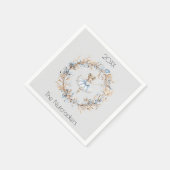 Serviette En Papier Noisette de Noël Aquarelle Ballerina (Coin)