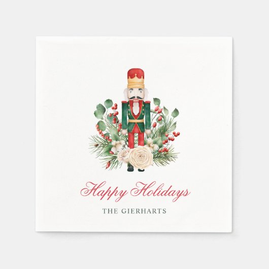 Serviette En Papier Noisette de Noël Joyeux jours fériés Papier (Devant)