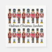 Serviette En Papier Noisette Personnaliser Texte Soldat Noël (Devant)