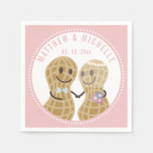 Serviette En Papier Noix sur l'autre partie Wedding shower amusant (Devant)