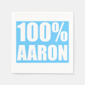 Serviette En Papier Nom Aaron (Devant)