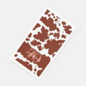 Serviette En Papier Nom Age Brown Vaches Spots Imprimer Agriculteur An (Coin)