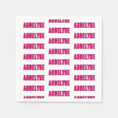 Serviette En Papier Nom Angelyne (Devant)