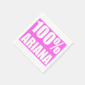 Serviette En Papier Nom Ariana 100 % (Coin)