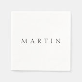 Serviette En Papier Nom classique (ou mot) (Devant)