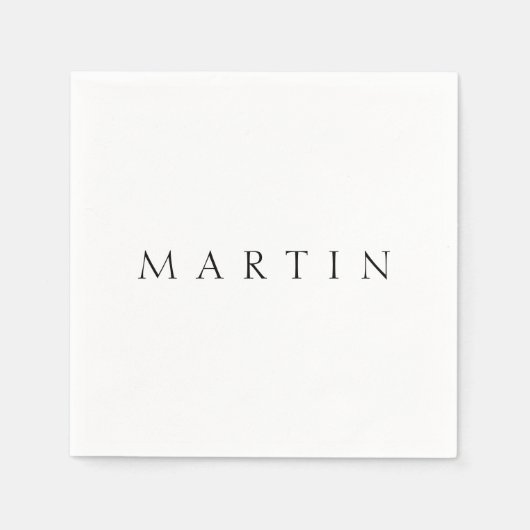 Serviette En Papier Nom classique (ou mot) (Devant)