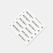 Serviette En Papier Nom d'abigail (Coin)