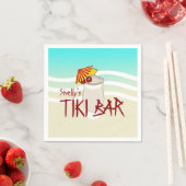 Serviette En Papier Nom de boisson congelée Tiki Bar (En situation)