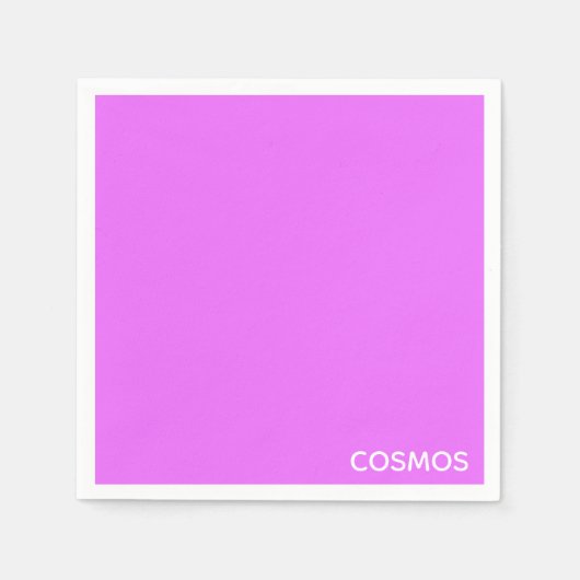 Serviette En Papier Nom de couleur pourpre cosmos (Devant)