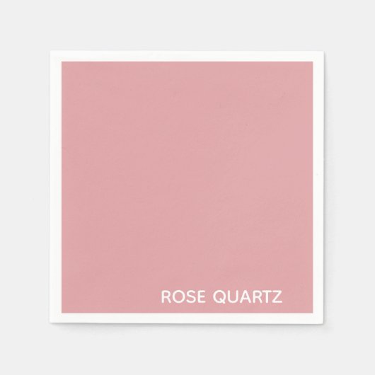Serviette En Papier Nom de couleur rose quartz rose (Devant)