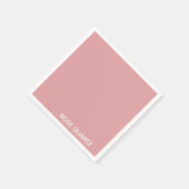 Serviette En Papier Nom de couleur rose quartz rose (Coin)