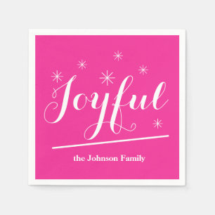 Serviette En Papier Nom De Famille Papier Personnalisé Cocktail Servie