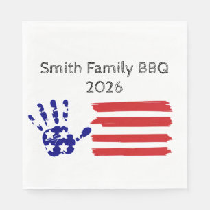 Serviette En Papier Nom de famille personnalisé