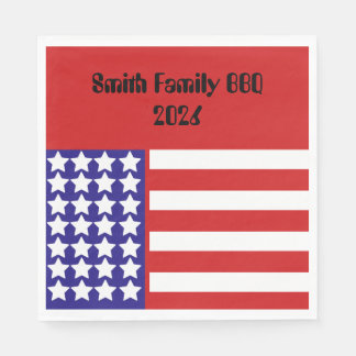 Serviette En Papier Nom de famille personnalisé