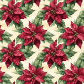 Serviette En Papier Nom de famille personnalisé poinsettia de Noël