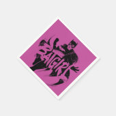 Serviette En Papier Nom de la brosse d'encre Batgirl (Coin)