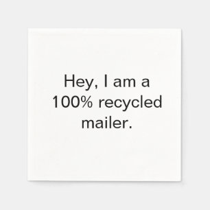 Serviette En Papier Nom de société écologique emballeur 100% recyclé c