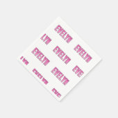 Serviette En Papier Nom d'Evelyn (Coin)
