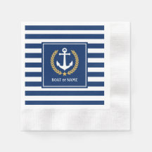 Nom du bateau ou Ancre familiale Gold Laurel Strip