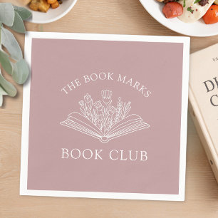 Serviette En Papier Nom du club de lecture Fête personnalisée