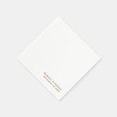 Serviette En Papier Nom du couple 50e anniversaire de mariage (Coin)