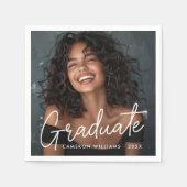 Serviette En Papier Nom du diplômé (Devant)