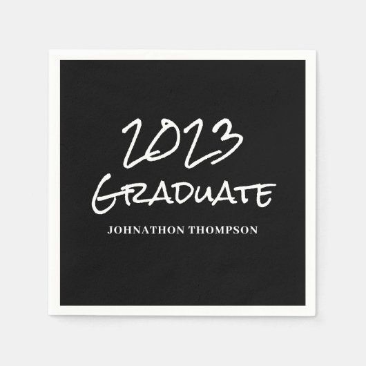 Serviette En Papier Nom du diplôme 2023 (Devant)