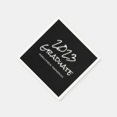 Serviette En Papier Nom du diplôme 2023 (Coin)
