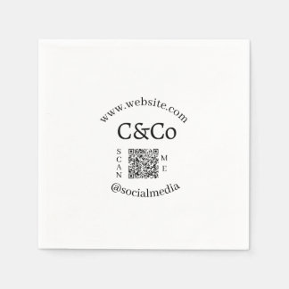 Serviette En Papier nom du logo lettre entreprise médias sociaux site