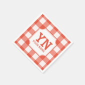 Serviette En Papier Nom du motif utilisé monogrammé (Coin)
