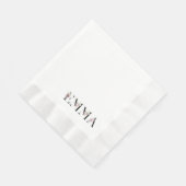 Serviette En Papier Nom Emma (Coin)
