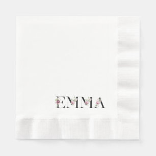 Serviette En Papier Nom Emma